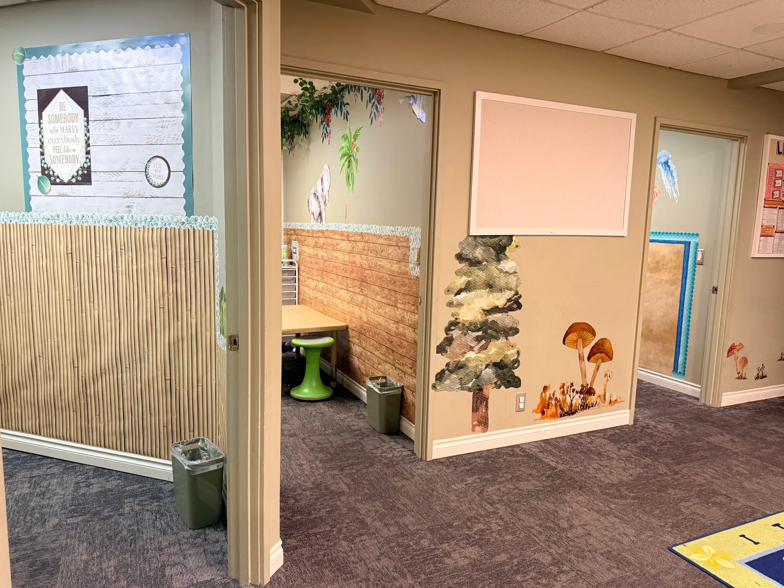 A bright classroom at Creekside Academy, Orchid Academy's early learning ABA therapy center in Issaquah, WA.